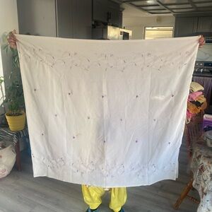 White punjabi dupatta